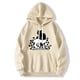 thumbnail image 4 of Sudadera con capucha de forro polar de manga larga con estampado gráfico de calavera creativa de dibujos animados para hombre, 4 of 4