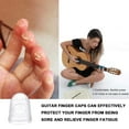 thumbnail image 5 of 40pcs Silicone Guitar Finger Guards Fingertip Protectors Fingertip Protection Covers Caps for Stringed Instruments, Sewing and Embroidery (5 Sizes),Transparent color, 5 of 9