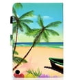 thumbnail image 4 of Alltech Fire HD 8 Plus Case, Fire HD 8 10th Generation Case 2020 Released) Slim Fit Shockproof Flip Cover Auto Sleep Wake Protective Anti-scratch TPU Cover for Amazon Fire HD 8 Plus, Beach, 4 of 13