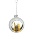 thumbnail image 4 of Northlight Owl Cutout Christmas Ornament - 3.75" - Silver and White, 4 of 9