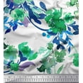 thumbnail image 1 of Soimoi polyester Crepe Fabric Flower & Leaves Watercolor Print Fabric by Yard 42 Inch Wide, 1 of 3
