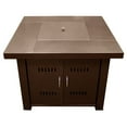 thumbnail image 2 of AZ Patio Heaters GS-F-PC Fire Pit Square Table w/ Fire Glass Beads, Bronze, 2 of 7
