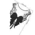 thumbnail image 2 of unbranded Collar Desmontable Para Blusa Mujer Accesorio De Encaje Negro, 2 of 6