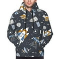 thumbnail image 5 of Bingfone Space Cars Men'S Drawstring Hoodie Long Sleeve Pocket Sweatshirts-Medium, 5 of 9