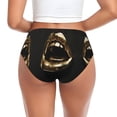 thumbnail image 3 of Womens Underwear Golden Lips Modern Sculpture Cuteness No Show Seamless Underwear for Women, Soft Stretch Women's Panties, Hipster Ladies Panties Bikini Underwear Briefs, 3 of 6