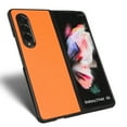 thumbnail image 4 of Dteck Filp Case for Samsung Galaxy Z Fold 4,Luxury PU Leather+Soft TPU With Shockproof Case for Samsung Z Fold 4 7.6 inch,Orange, 4 of 6