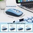 thumbnail image 6 of USOTSO Wireless Keyboard and Mouse Combo, 2.4GHz Retro Typewriter Style, Full-Size Creamy Silent Office Set for Desktop Laptop PC, 6 of 8