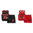 thumbnail image 1 of (2-Pack) Rinsvye Youth Basketball Shorts Set Sport Team Top Mesh Athletic Gym Wear Reversible Tank Performance Shirt Training Kits Sports Dress, 1 of 3