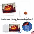 thumbnail image 3 of NobleWorks Halloween Greeting Card with 5 x 7 Inch Envelope (1 Card) Glowing Pumpkins - Lava C10194GHWG, 3 of 6