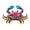 Pink, variant on Giaone Metal Crab Wall Decor Large Nautical Hanging Art Decorative Sculpture for Home Garden Patio Bathroom Indoor Outdoor Decoration