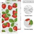 thumbnail image 2 of SKYSONIC Strawberry Soft Hand Towels set of 2, Absorbent Bath Towel Decorative Fingertip Towels for Bathroom Hotel,14.4 x 28.3 inch, 2 of 7
