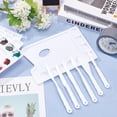 thumbnail image 4 of 4 Pcs Plastic Artist Painting Palette 9.3x6.3x0.5Inch Plastic Watercolor Oil Palette Rectangular Paint Tray Palettes, 4 of 5