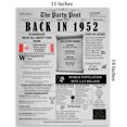 thumbnail image 2 of The Party Post 72nd Birthday Party Decorations Poster Born in 1952, 2 of 4