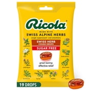 Ricola Sugar-Free Swiss Herb Soothing Cough Drops for Throat Relief, 19 Count
