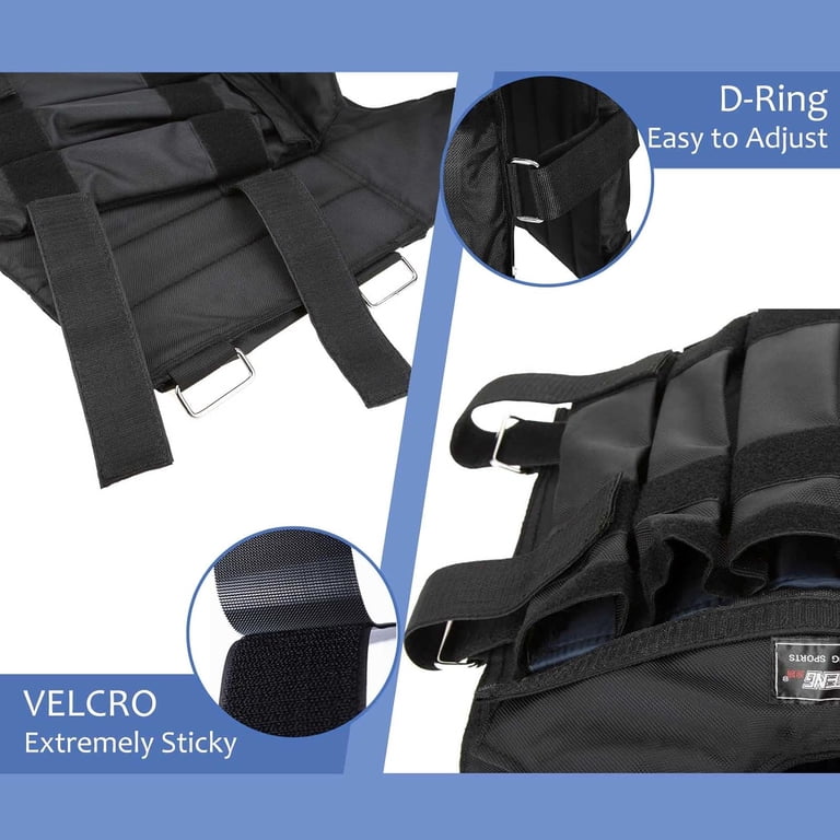 INFIDEZ Tactical Adjustable Weighted Vest 12-31lbs with Weight Plates