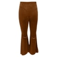 thumbnail image 5 of Velvet Pants Women 2026 Fall Winter Elastic High Waist Flowy Bell Bottom Sparkly Pants Dressy Trousers, 5 of 6