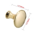 thumbnail image 4 of Utopia Alley 5pcs Charlton Cabinet Ring Pull Knob - Decorative Cabinet Drop Pull Knobs for Cabinets and Drawers - Vintage Cabinet Hardware with Hand Finished Polished Gold - Pull Knobs 1 1/5", 4 of 6