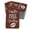 Brown, variant on Inkdotpot Silver Foil Paper Hang Tags Kiss The Miss Goodbye Bridal Shower Favor Tags 50 Pack
