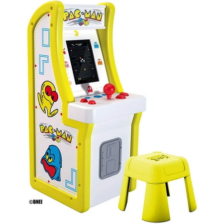 UPC: 0195570004081 | Arcade1Up PAC-MAN™ Arcade1Up Jr. with Stool Assembled