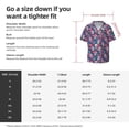 thumbnail image 5 of Honeii 's flower Skull leaf colorful for men's short-sleeved button-up collared shirt featuring a pocket, perfect for beach vacations, and travel adventures., 5 of 5