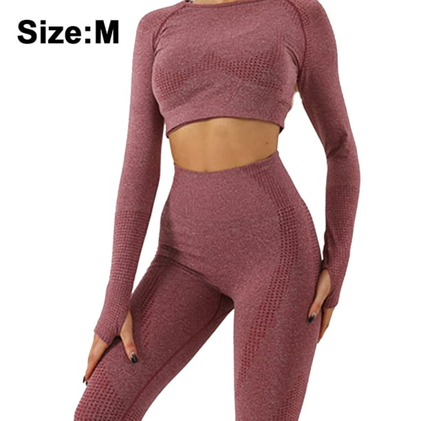 Workout Sets for Women, Seamless Crop Tops Leggings Matching 2 Pieces  Outfits, Sexy Two Piece Yoga Outfits : : Clothing, Shoes &  Accessories