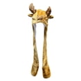 thumbnail image 1 of Sombrero de animal con guantes, accesorio para fotografía, gorro festivo con orejas y capucha para cosplay de Pascua Alce, 1 of 9