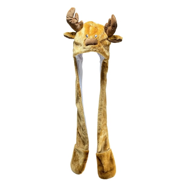 Sombrero de Peluche de Animal Sunnimix Accesorio de Fotografía para Fiesta de Festival Alce