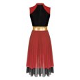 thumbnail image 4 of Disfraz de adoración litúrgica dividida para mujer, Túnica de baile con etiqueta lírica de Ballet, vestido de baile de alabanza contemporánea, Ropa de baile, 4 of 5