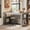 Gray, variant on Finmind Bar Table, 55-Inch Counter Height Pub Table with Storage Shelves, High Top Kitchen Dining Table, Rectangle Wood Home Bar Unit for Dining Room, Bistro, White and Brown
