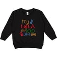 thumbnail image 2 of Inktastic My Lola and Lolo Love Me Grandchild Toddler Sweatshirt, 2 of 4