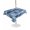 Navy Blue, variant on Outdoor Tablecloth with Umbrella Hole for Patio/Picnic/Party/Camping, Navy Blue Coastal Waterproof Table Cloth Rectangle Table Cover Washable, Nautical Coral Starfish Shell Seahorse Ocean (54"x 80")