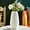 White, variant on Plastic Glazed Vase - Green Faux Ceramic Flower Vase, Modern Decorative Vessel for Dried Flower Arrangement Living Room TV Cabinet