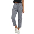 thumbnail image 4 of Hxshgdsn Womens Outdoor Sweatpants with Pocket Drawstring High Waist Soft Gym Pants Running Joggers Trousers（Gray/S）, 4 of 8