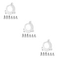 thumbnail image 3 of Maoww Adaptateur de Vélo Plaque Guide-Chaîne Alliage d'Aluminium Conversion Pièces de Rechange Vélo Accessoire de Réparation Portable Argent 3ensemble, 3 of 6