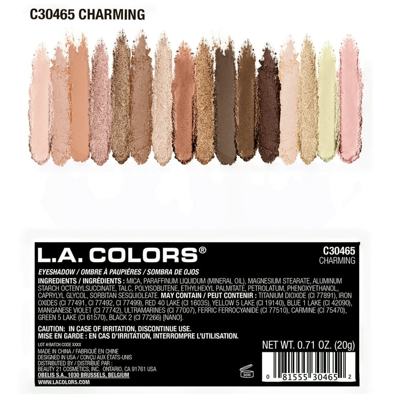 L.A. COLORS Sweet 16 Eyeshadow Palette with 16 Vibrant Matte and