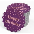 thumbnail image 4 of Inkdotpot 50 Pack Happy Birthday Favor Paper Tags Craft Real Rose Gold Foil Hang Tags, 4 of 6