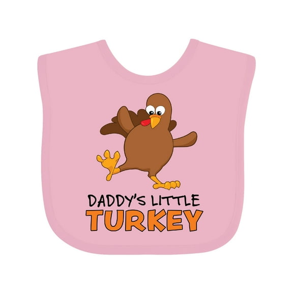 Inktastic Daddy's Little Turkey Boys or Girls Baby Bib