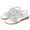 White, variant on IEMIEMIEM Women's Flat Sandals with Rhinestones Sparkling Boho Dressy Ladies' Sandal Women's Wide Width Sandals Non Slip on Elastic Ankle Strap Beach Shoes Bronze 6.5 Wide