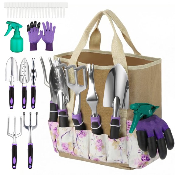 Heavy Duty Gardening Tools - 83-Piece Gardening Gifts for Women, Mom, Men - Durable, Ergonomic Garden Tool Set