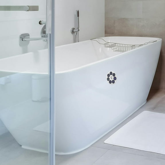 Masteelf 10pcs Small Thermometer Sticker Bathtub Temperature Label Adhesive Round Thermometer Sticker for Bathroom Water Temperature Monitoring