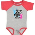 thumbnail image 3 of Inktastic Gender Reveal Will It Be a Little Buck or Doe? Girls Baby Bodysuit, 3 of 5