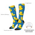 thumbnail image 4 of Naloa Rubber Duck Thigh High Socks Extra Long Stretchy Sock Women Over Knee High Opaque Stocking Daily Wear, 4 of 6