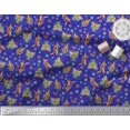 thumbnail image 2 of Soimoi Cotton Cambric Fabric Leaves,Floral & Housefly Insects Printed Fabric 1 Yard 42 Inch Wide, 2 of 3