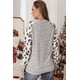 thumbnail image 2 of ABPHQTO Top de manga larga con estampado de letras de leopardo a cuadros navideños para mujer, 2 of 5