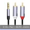thumbnail image 3 of Cable auxiliar a RCA LJ zjcxin de 3,5 mm a cable de audio en Y RCA de 1,2 m, 3 of 7