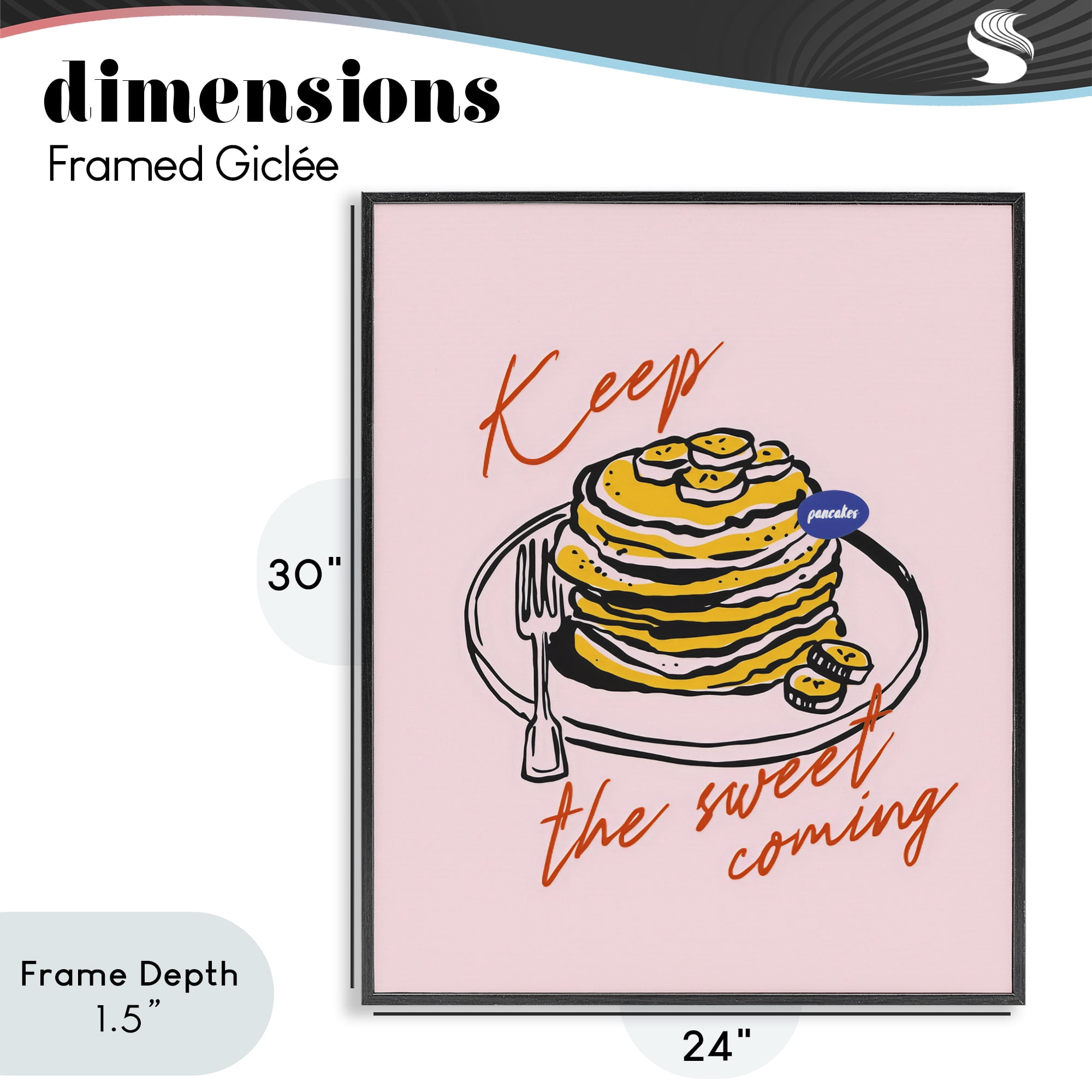 Stupell Industries Keep The Sweet Coming Black Framed Giclee Art, design by The Prints Vibe