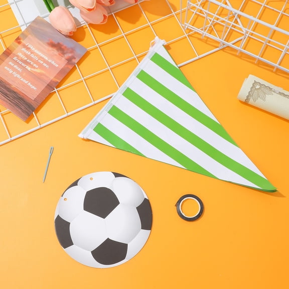 Alasum Adjustable Triangle Football Flags in Assorted Colors for Soccer Games and Party Decorations