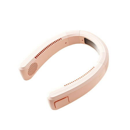 

PRINxy Hanging Necks Fan Semiconductor Refrigerated Hanging Fan Mini Usb Charging Long Life Silent Leafless Lazy Hanging Fan for Indoor and Outdoor Sports Home Office Travel Appliances Pink