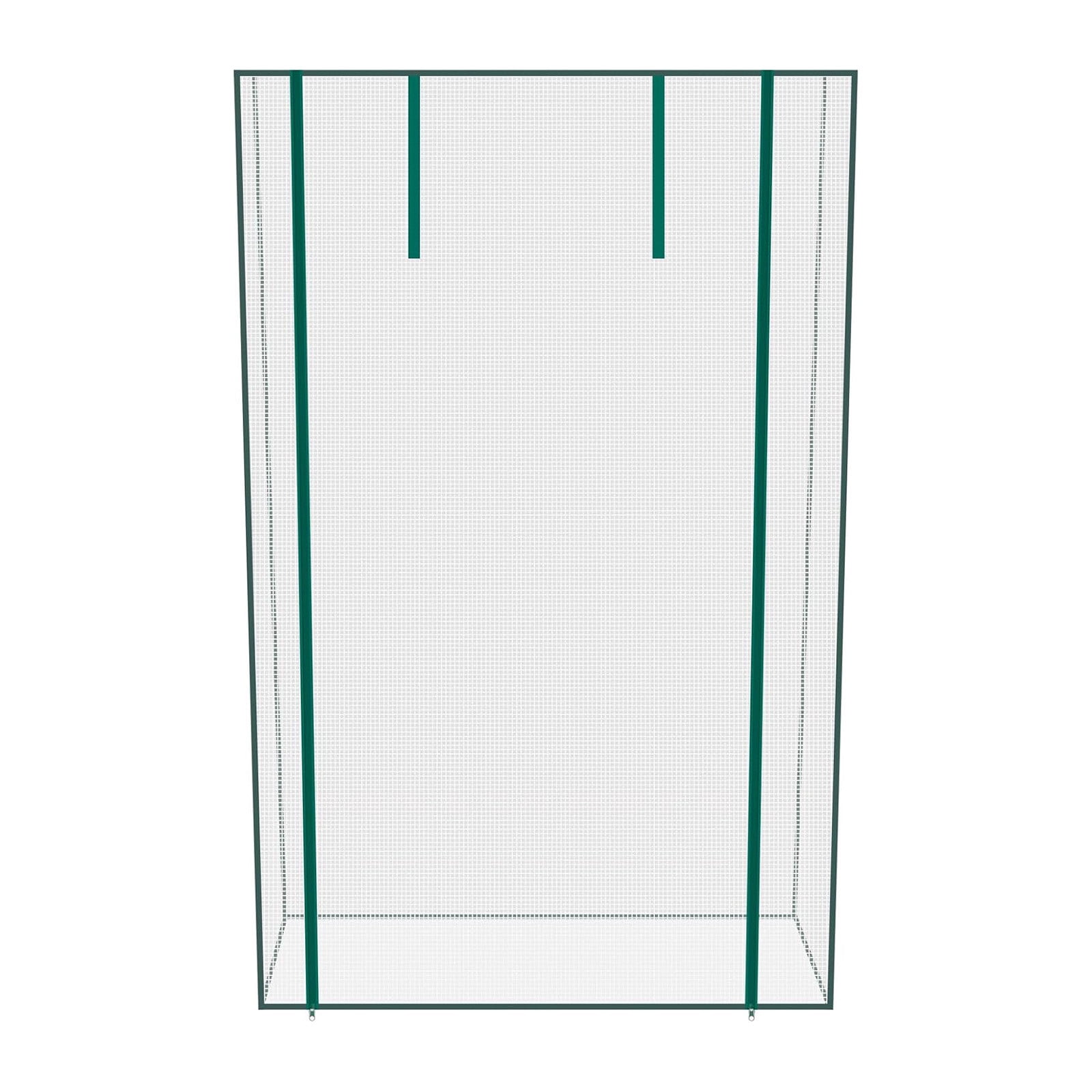 Portable Mini Greenhouse Plant Grow Tent Outdoor Indoor Frost Protection Zipper Door Ventilation Plant Protection Greenhouse for Patio Balcony Garden Herb Flower Growing