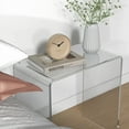 thumbnail image 5 of DUOSONG 21" Long Rectangle All Acrylic 15Mm Thick Waterfall Coffee Table, Clear Clear Acrylic Furniture Primary Living Space Tables, 5 of 9